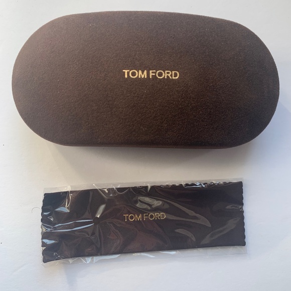 NWT Tom Ford 2 Piece Hard Sunglass Case with Cloth - Picture 1 of 4